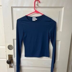Princess Polly Women's Blue Long Sleeve Top